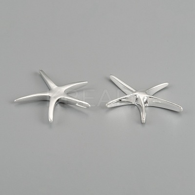 Brass Starfish/Sea Stars Pendants KK-BB11654-1