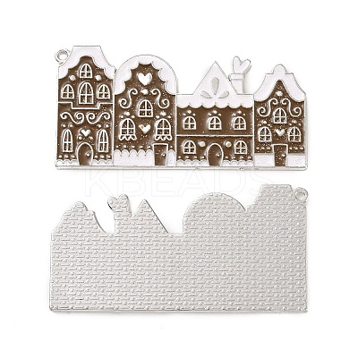 Christmas Theme Rack Plating Alloy Enamel Big Pendants PALLOY-O109-24P-1