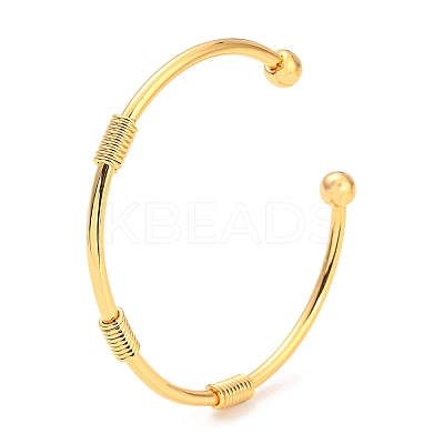 Brass Cuff Bangles LS-BJEW-P305-01G-1