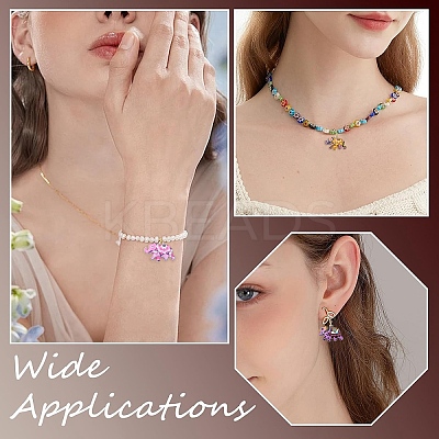 14Pcs 14 Colors Alloy Enamel Pendants FIND-YW0006-24-1