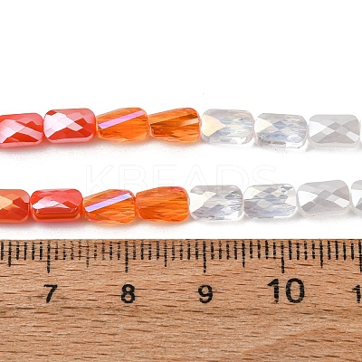 Electroplate Glass Beads Strands EGLA-D300-05-14-1