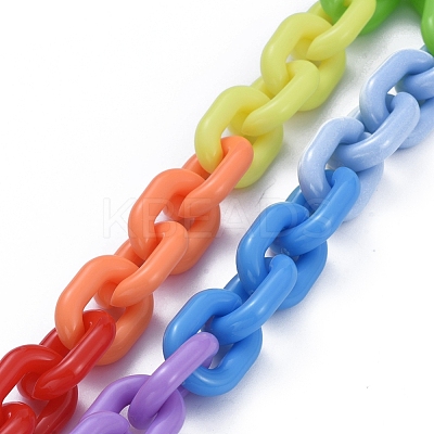 Acrylic Chain Purse Bag Handle X-AJEW-BA00007-1