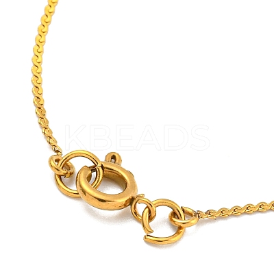 304 Stainless Steel Micro Pave Cubic Zirconia Pendant Necklaces NJEW-H017-01G-Q-1