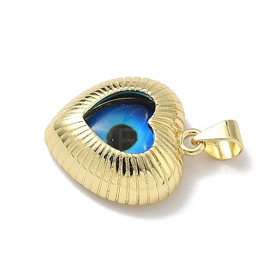 Brass Resin Pendants KK-H079-02B-G01-1