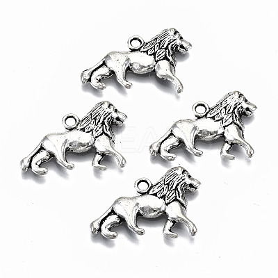 Tibetan Style Alloy Pendants X-TIBEP-N009-36AS-RS-1