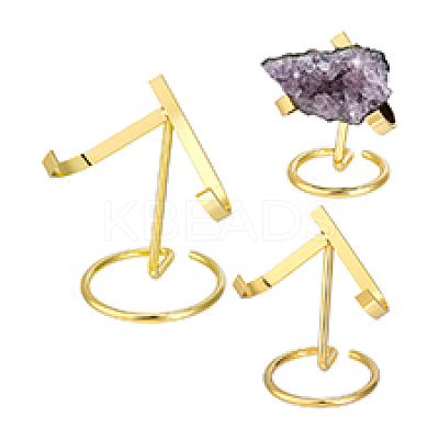 3Pcs 3 Styles Iron Crystal Mineral Display Holder ODIS-PH0002-06-1