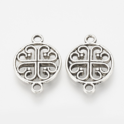 Tibetan Style Alloy Links connectors TIBEP-S317-03AS-RS-1
