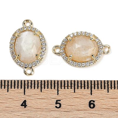Natural Moonstone Faceted Oval Links G-B126-05G-06-1