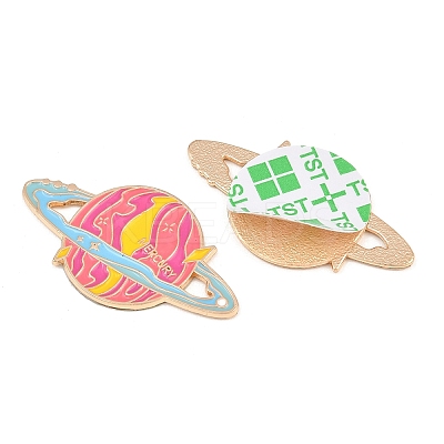 Space Planet Alloy Enamel Cabochons AL-CBA1A6F-07KCG-C-1