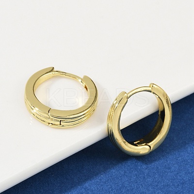 Brass Hoop Earrings EJEW-L299-02G-1