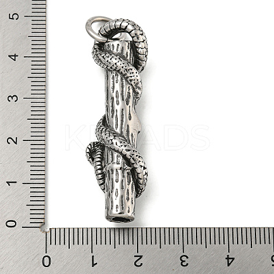 316 Surgical Micro Pave Cubic Zirconia Stainless Steel Pendants STAS-Z073-60AS-01-1