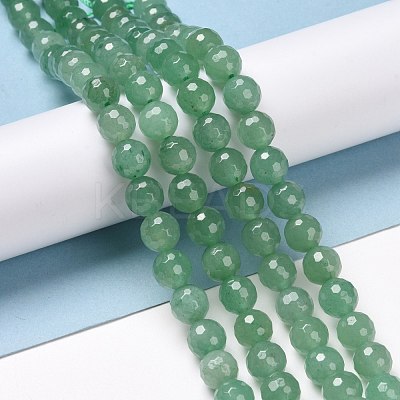 Natural Green Aventurine Beads Strands G-E571-08A-1