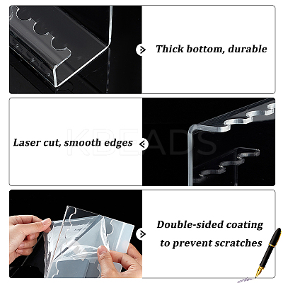 Acrylic Fountain Pen Holder Display Stand AJEW-WH0248-526A-1