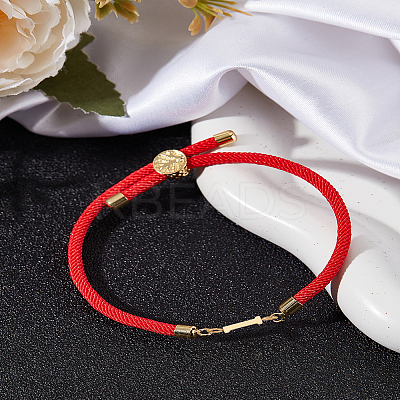 1Pc Adjustable Nylon Cord Slider Bracelets for Women BJEW-LP0001-32I-02-1