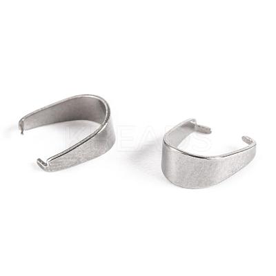 Non-Tarnish 304 Stainless Steel Snap on Bails STAS-P214-08P-01-1