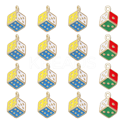 16Pcs Alloy Enamel Charms FIND-GL0001-84-1