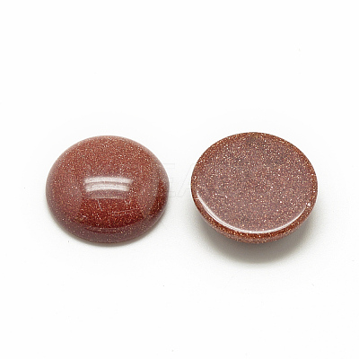 Synthetic Goldstone Cabochons G-R416-10mm-47-1