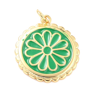 Real 18K Gold Plated Brass Pendants KK-L206-013G-06-1