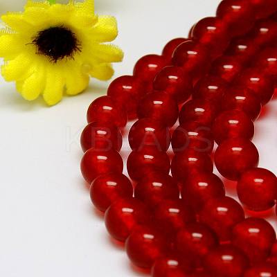 Natural Malaysia Jade Bead Strands G-M099-8mm-04-1