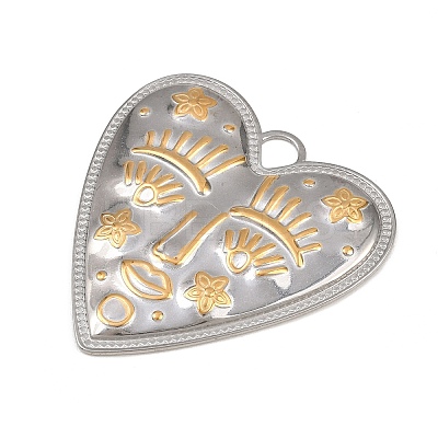 304 Stainless Steel Pendants X-STAS-P429-01A-A-1