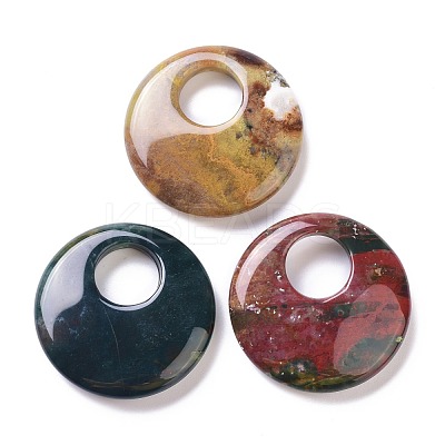 Natural Indian Agate Pendants G-F708-05D-1