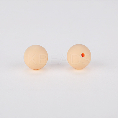 Round Silicone Focal Beads SI-JX0046A-20-1
