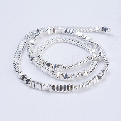 Electroplate Non-magnetic Synthetic Hematite Beads Strands G-J382-2x4x2mm-B04-1