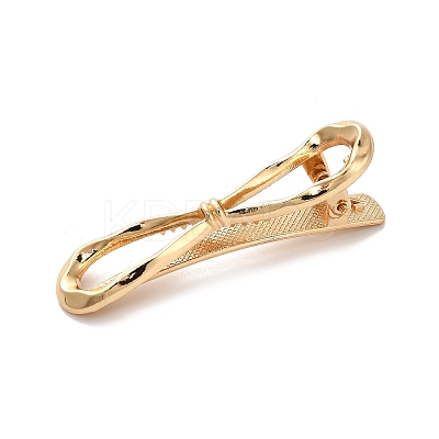 Alloy Alligator Hair Clips AJEW-A061-01D-G-1