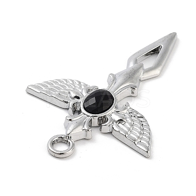 Cross Alloy Rhinestone Pendants FIND-U006-15P-02-1