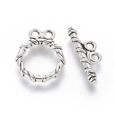 Tibetan Style Alloy Toggle Clasps LS-LF10797Y-NF-1
