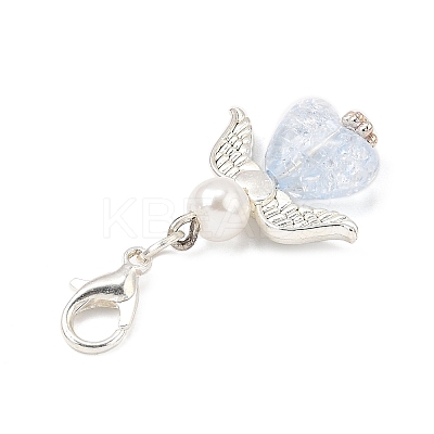 Angel Acrylic Pendant Decorations HJEW-JM03582-1
