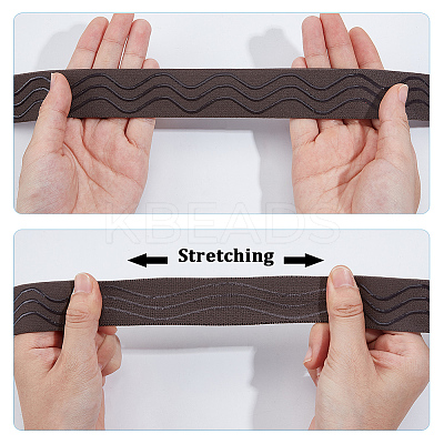 5 Yards Polyester Non-slip Elastic Bands SRIB-GF0001-62B-1