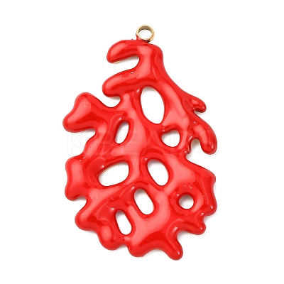 304 Stainless Steel Enamel Pendants LS-STAS-B112-01G-06-1