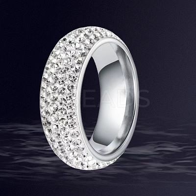 201 Stainless Steel Finger Rings for Women WGAEC69-04-1