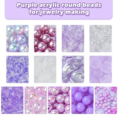 Acrylic Bead Flowers/Stars/Hearts OACR-FS0001-67A-1
