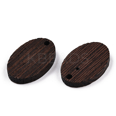 Natural Wenge Wood Pendants WOOD-T023-85A-01-1