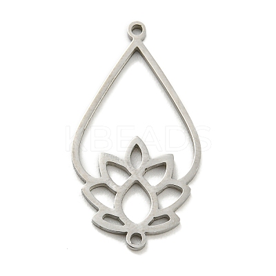 Tarnish Resistant 304 Stainless Steel Connector Charms STAS-Q255-01P-1
