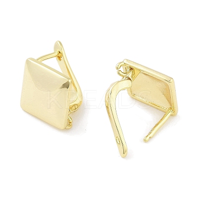 Brass Hoop Earrings EJEW-S217-G17-1