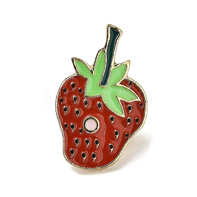 Cartoon Fruit Alloy Enamel Pins Brooches for Backpack Clothes JEWB-S028-10B-1