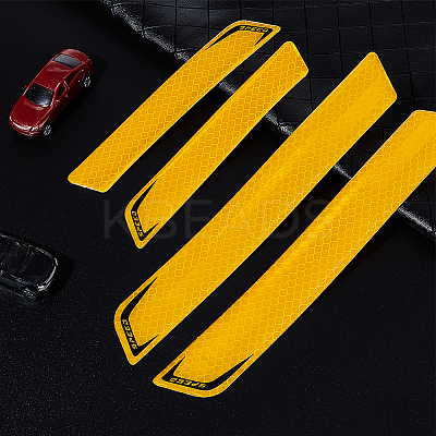 4 Sets 2 Styles Waterproof Epoxy Resin Reflective film Car Stickers FIND-GA0003-47B-1