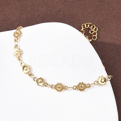 304 Stainless Steel Chain Bracelets BJEW-P376-04G-1