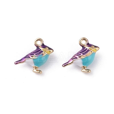 Alloy Enamel Pendants LS-ENAM-R149-08B-G-1