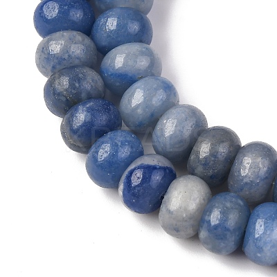 Dyed & Heated Natural Blue Aventurine Beads Strands G-F642-05-1-1