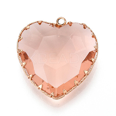 Transparent Glass Pendants KK-N283-01I-G-1