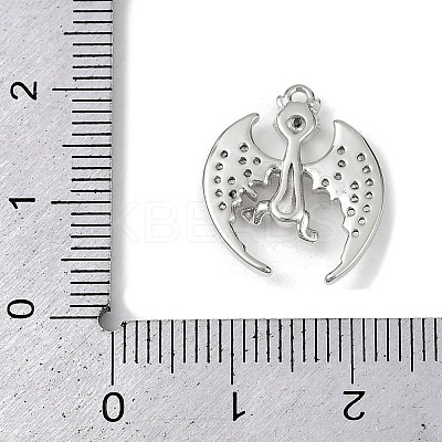 Brass Micro Pave Clear Cubic Zirconia Pendants LS-KK-L238-04P-1