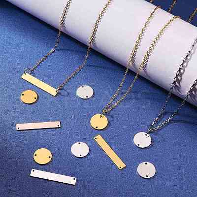 12Pcs 2 Style Brass Links and 8Pcs 2 Colors Brass Pendants KK-SZ0004-05-1