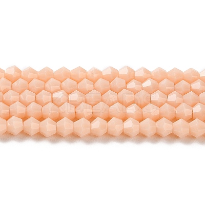 Opaque Solid Color Imitation Jade Glass Beads Strands GLAA-F029-P4mm-06-1