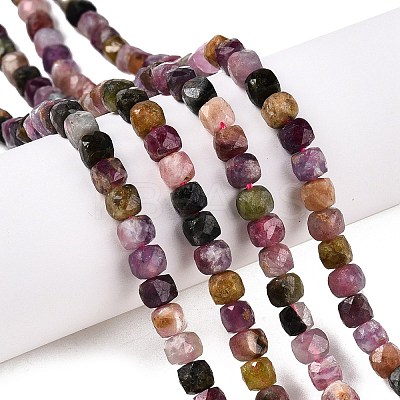 Natural Multicolor Tourmaline Beads Strands G-N342-109B-1