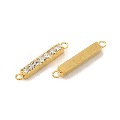Ion Plating(IP) 304 Stainless Steel Crystal Rhinestone Connector Charms STAS-S131-08G-1