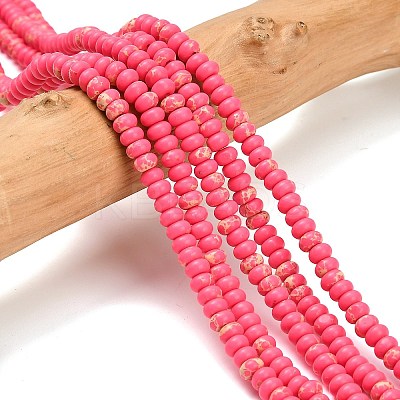 Synthetic Imperial Jasper Beads Strands G-L635-A09-4x2mm-06-1